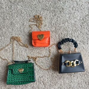 Stylish Women's Bag Collection - Green, Orange, and Black
